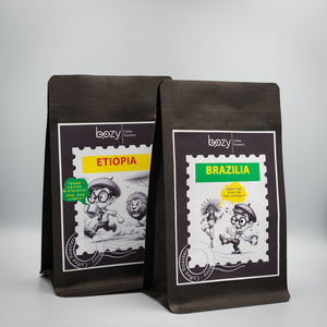 Pachet Brazilia (Cerrado Mineiro) + Etiopia (Yirgacheffe Aricha)