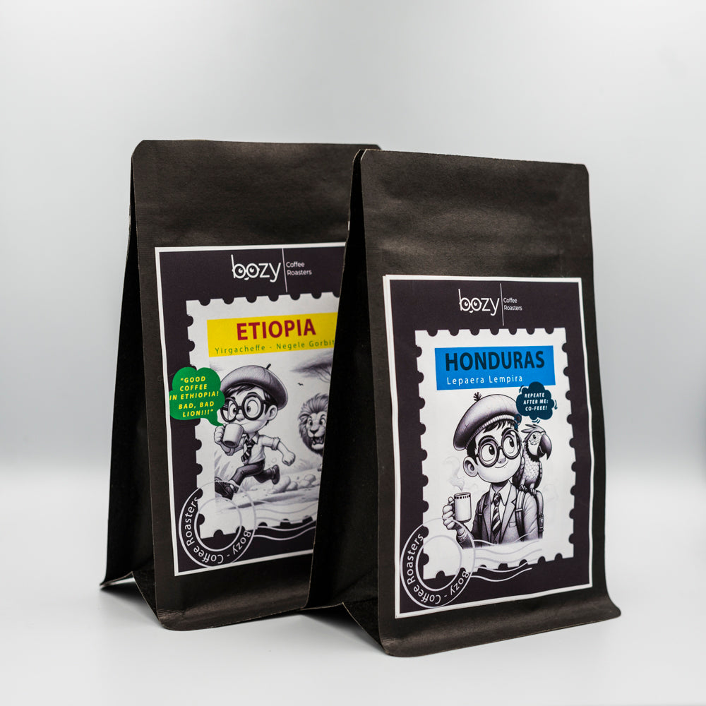 Pachet Honduras (Lempira) + Etiopia (Yirgacheffe Negele Gorbitu)